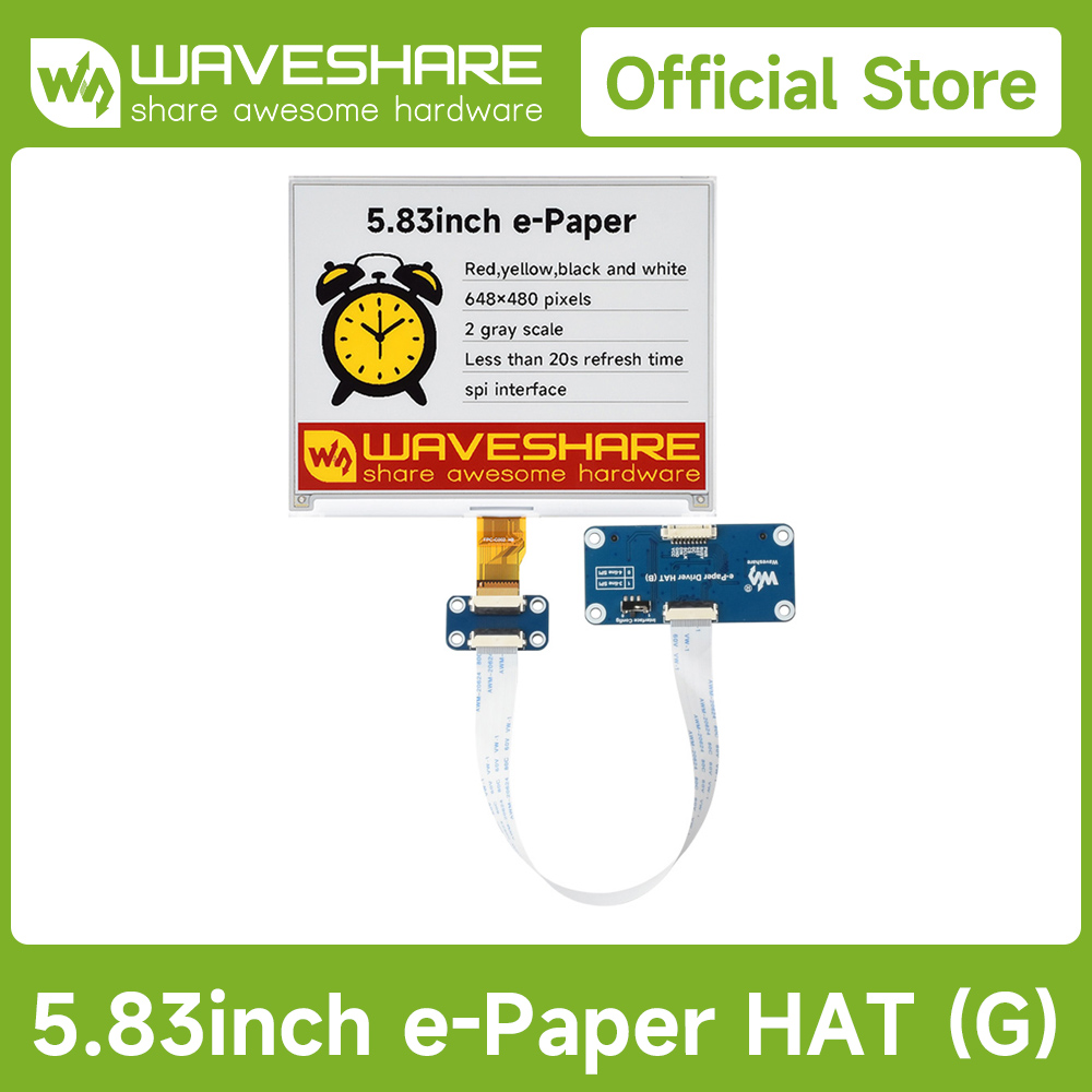 Layar E-Paper Waveshare 5,83 i - Display Epaper 2.9 ulasan dan harga